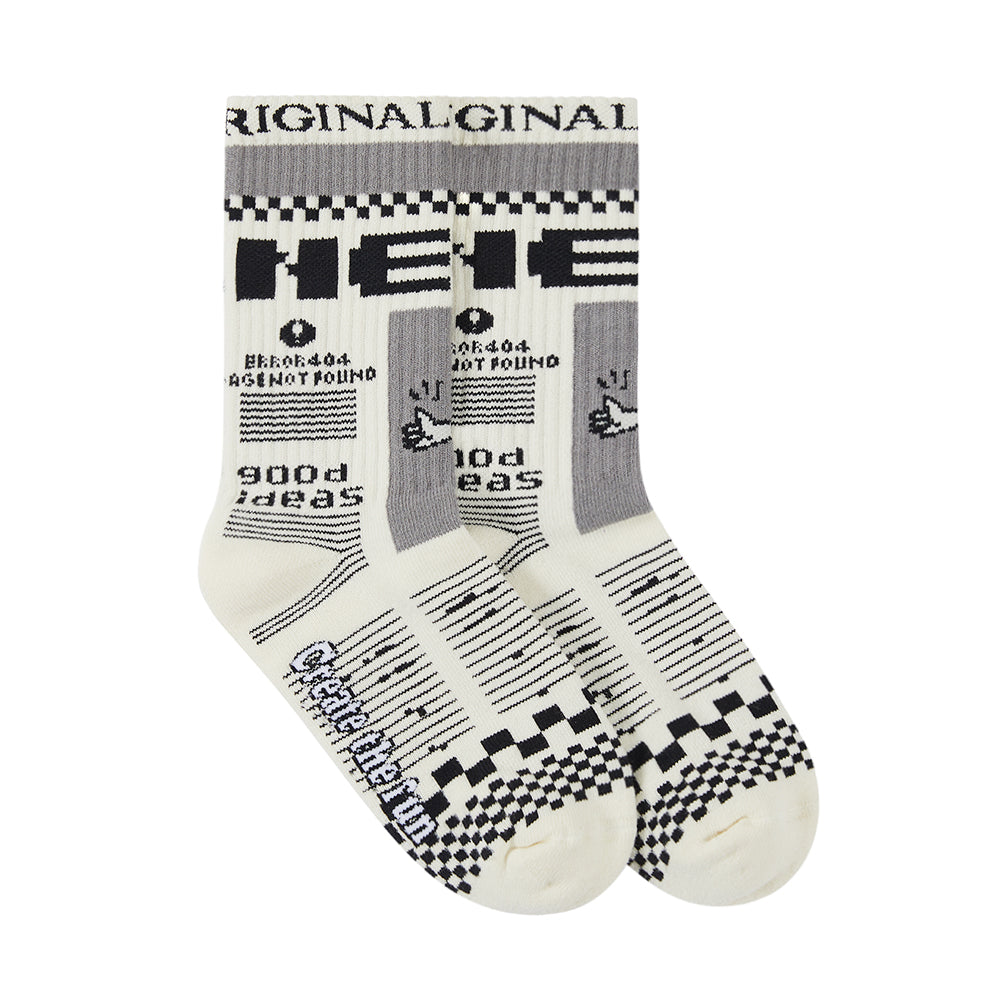 TAKA Original moody bob mosaic checkerboard socks - TAKA ORIGINAL LIMITED