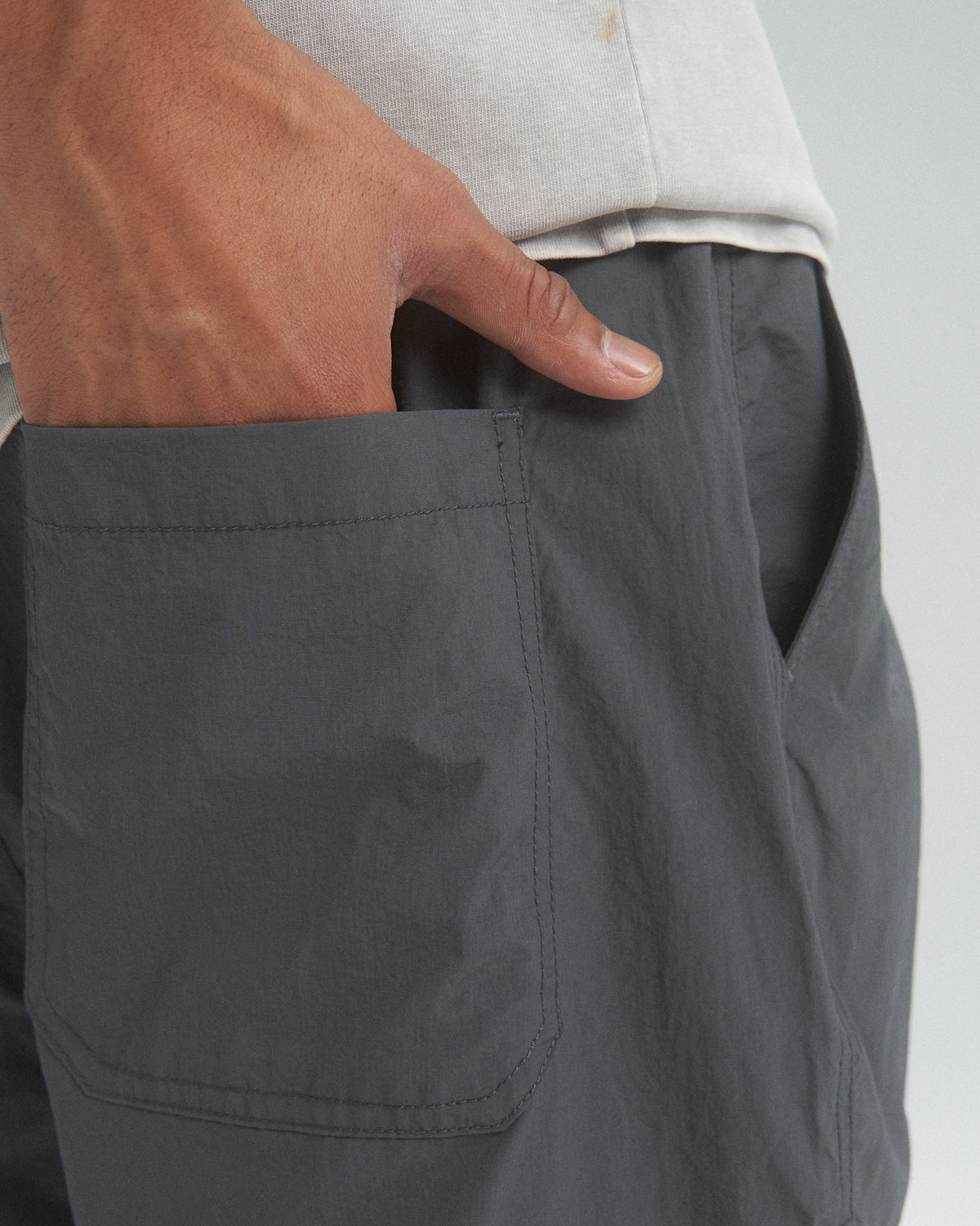 Off The Label waterproof elasticated-waist shorts grey