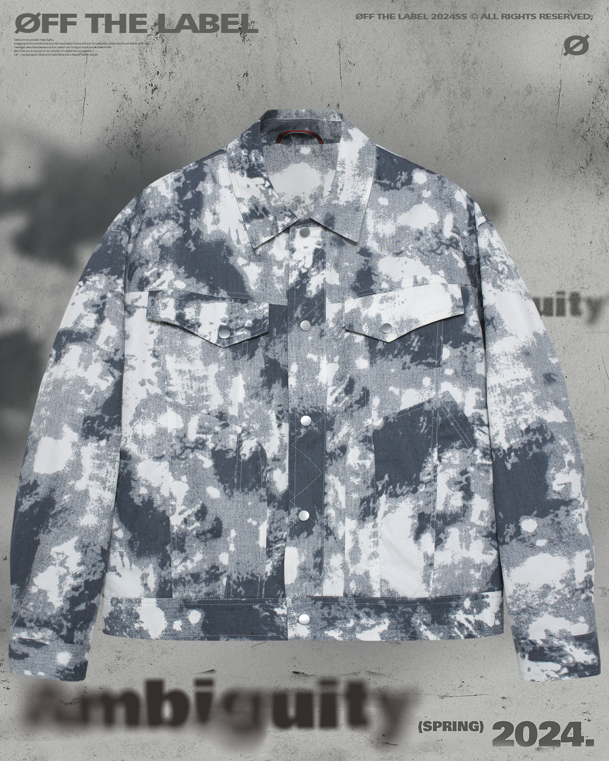Off The Label Abstract Camouflage long sleeve jacket