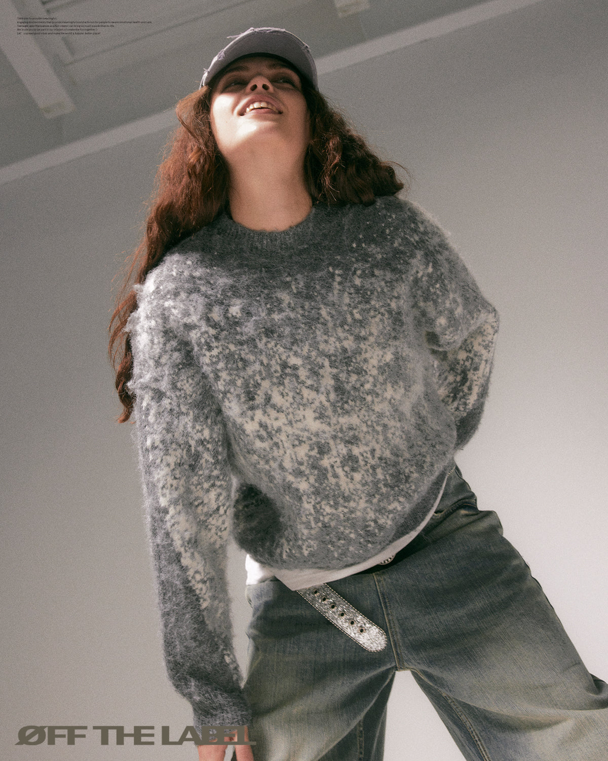 トップス BREATH WEAR MORE KNIT GREY ZARA AUTHENTIC CROPPED SWEATER WITH FAUX PEARLS GREY SIZE M