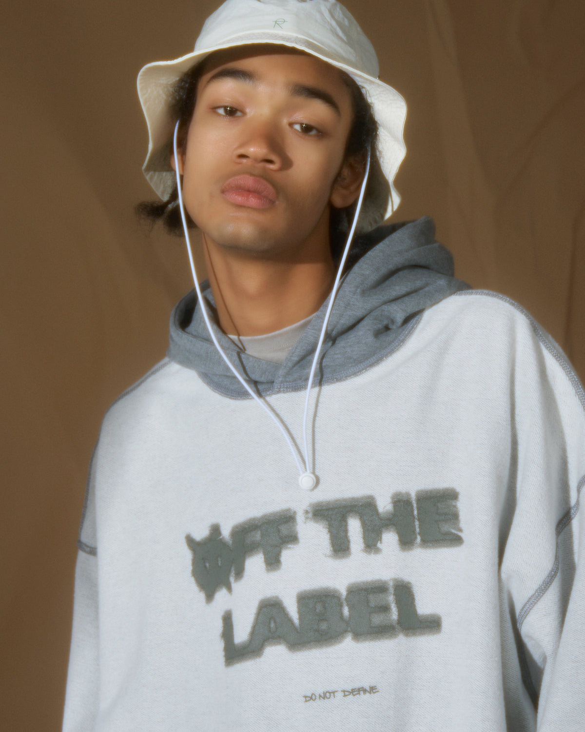 [Welcome Special]  Off The Label grey reversible hoodie