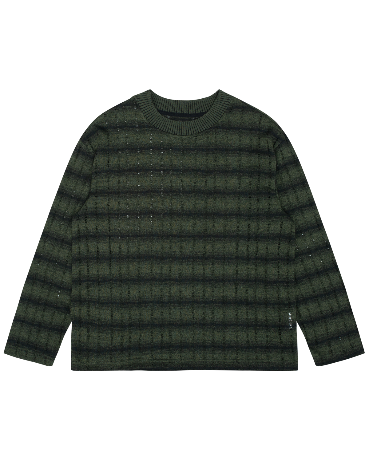 Off The Label striped crew neck knit jumper