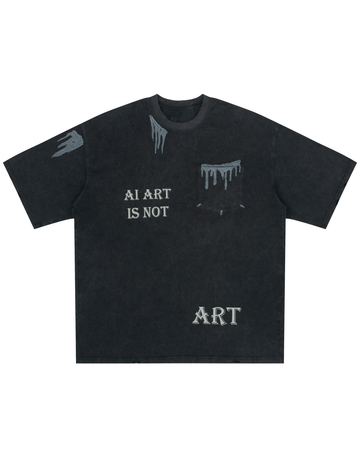 TAKA Original AI ART Heavyweight 3D Printed t-shirt