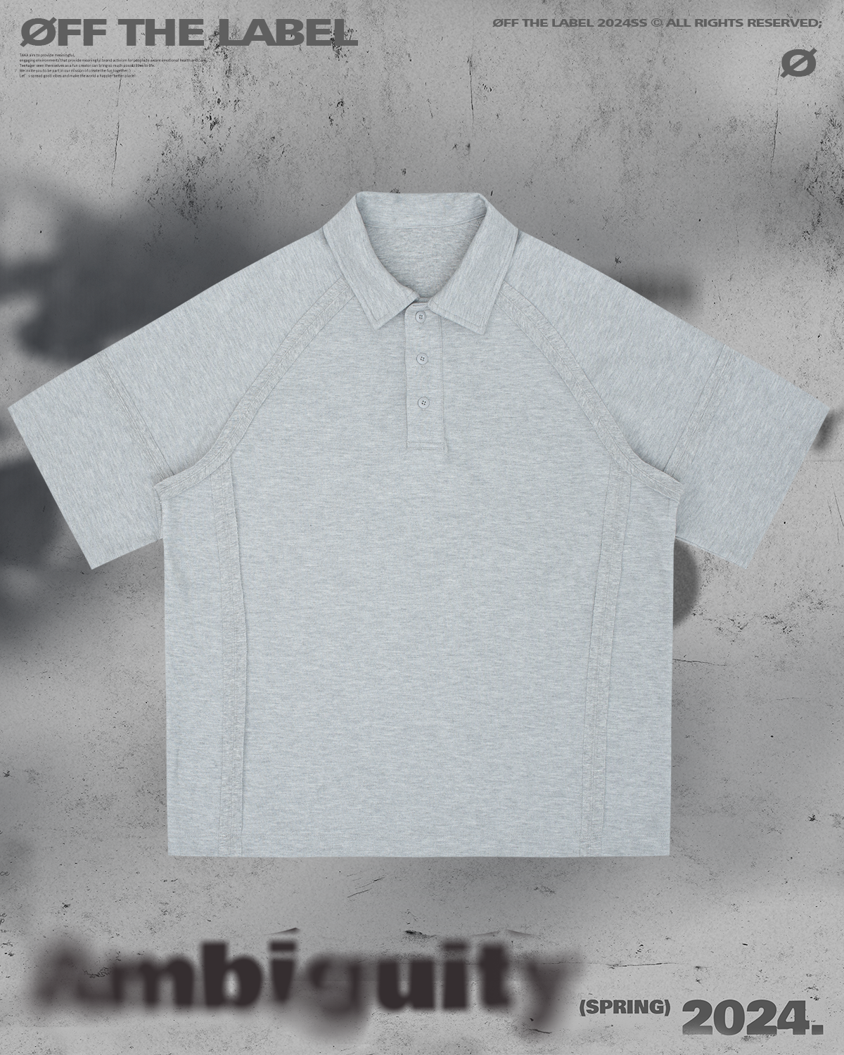 Off The Label polo shirt grey