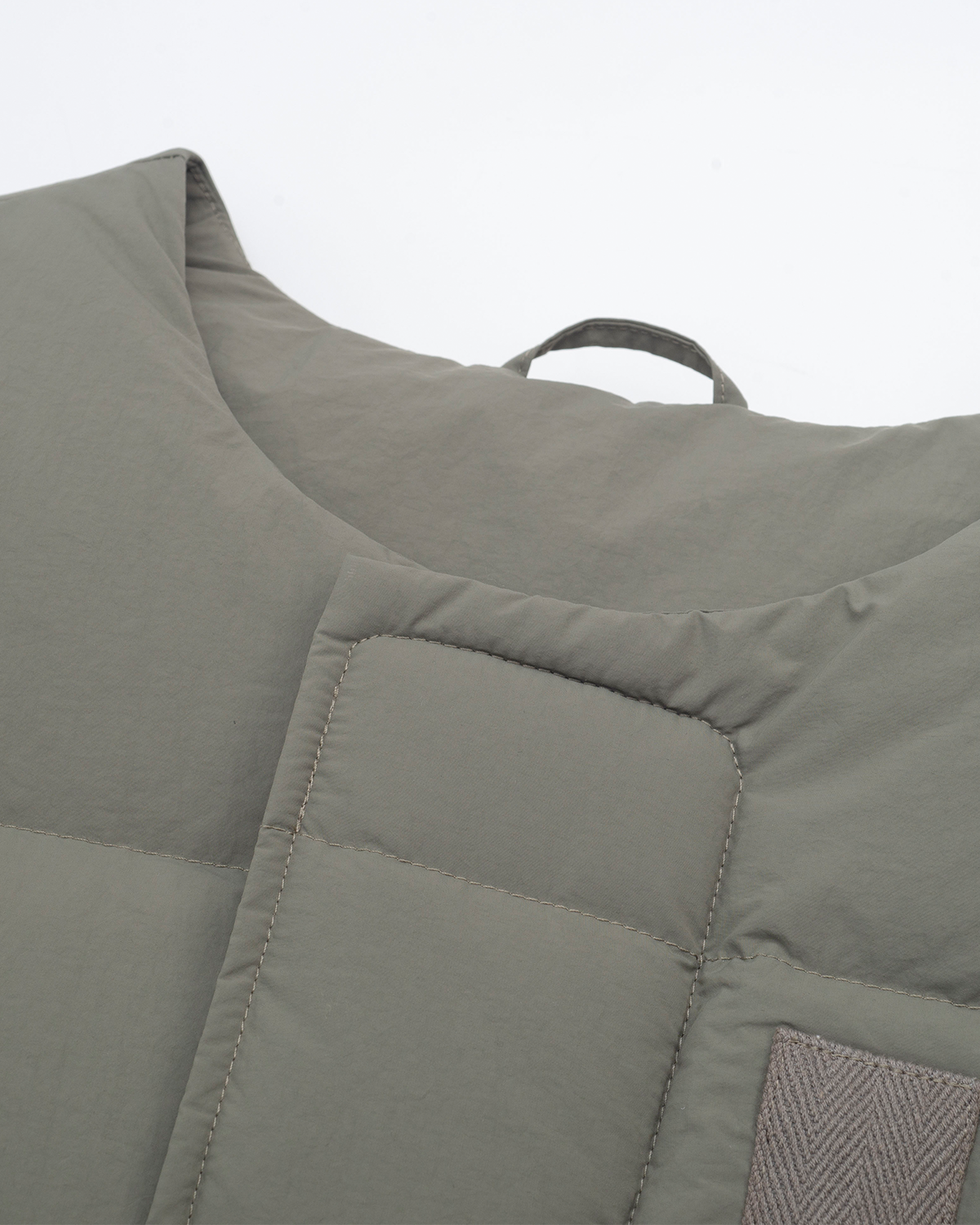 Off The Label down padded gilet olive green