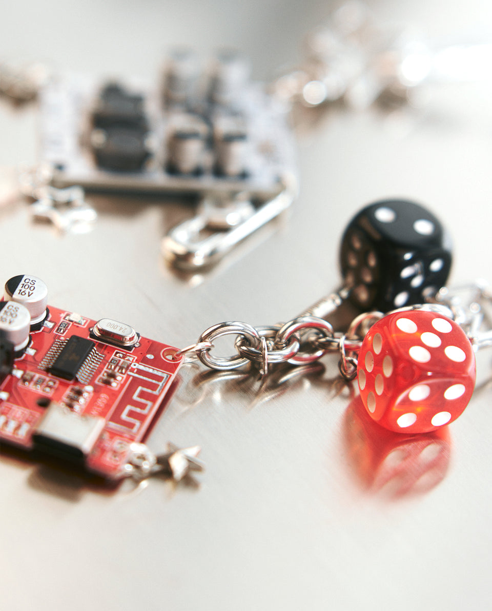Circuit Relic Handcrafted Keychain red – TAKA ORIGINAL LIMITED