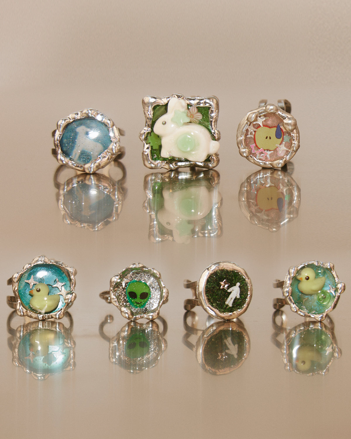 Dreamcore Lamb Ring Handcrafted with Tin Solder – TAKA ORIGINAL LIMITED