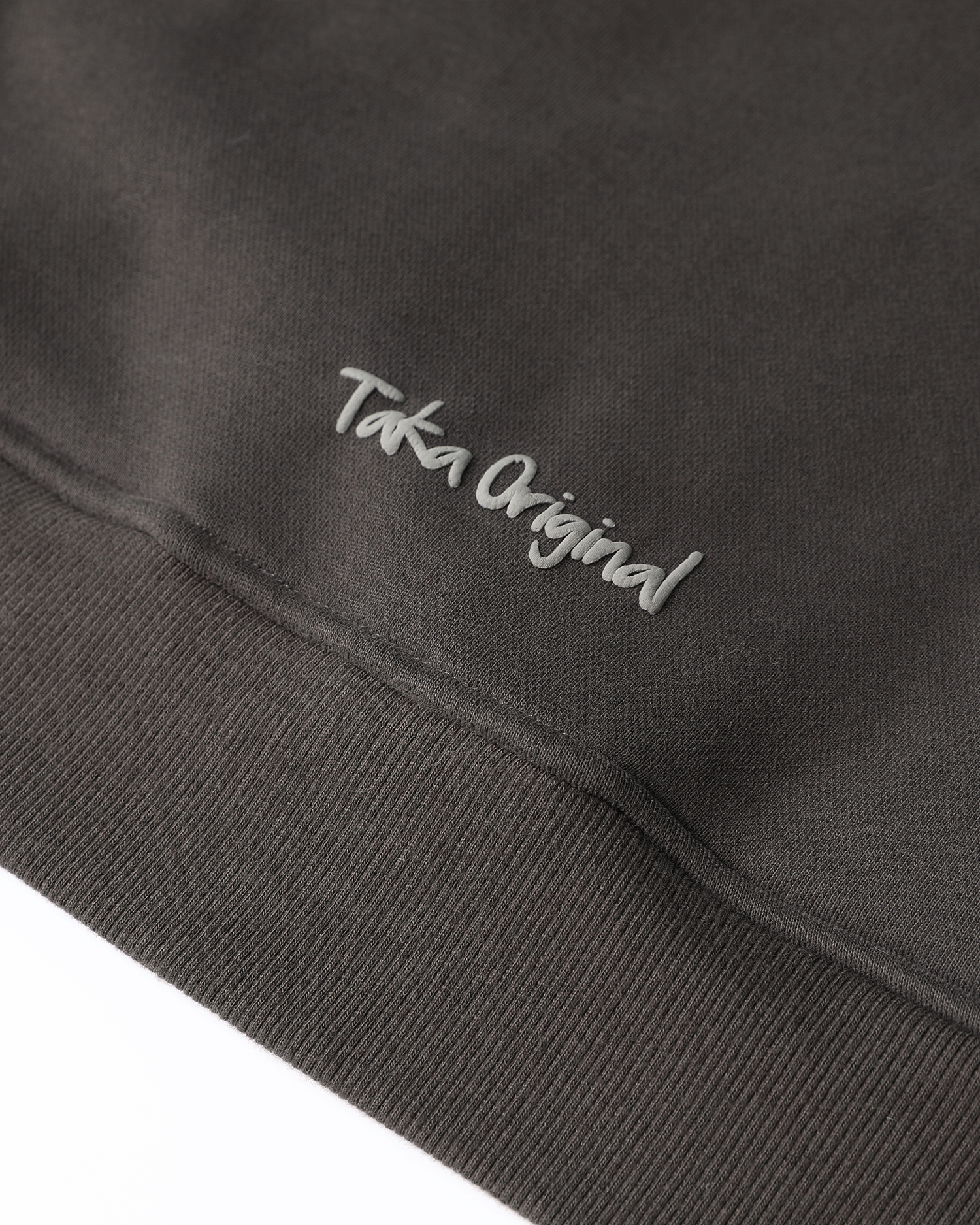 TAKA Original HOME collection big plan fleece hoodie dark grey