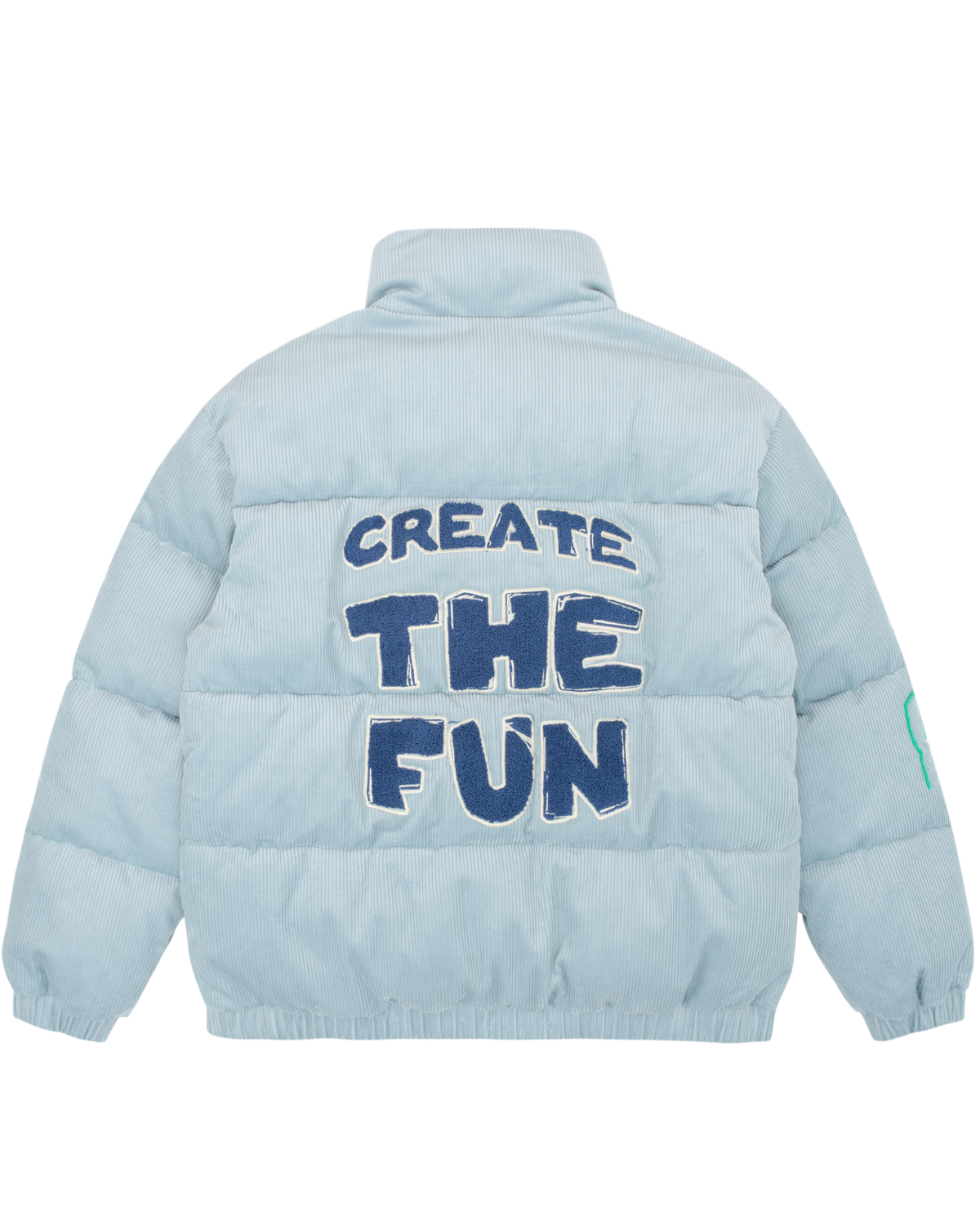 TAKA Original corduroy puffer jacket  blue