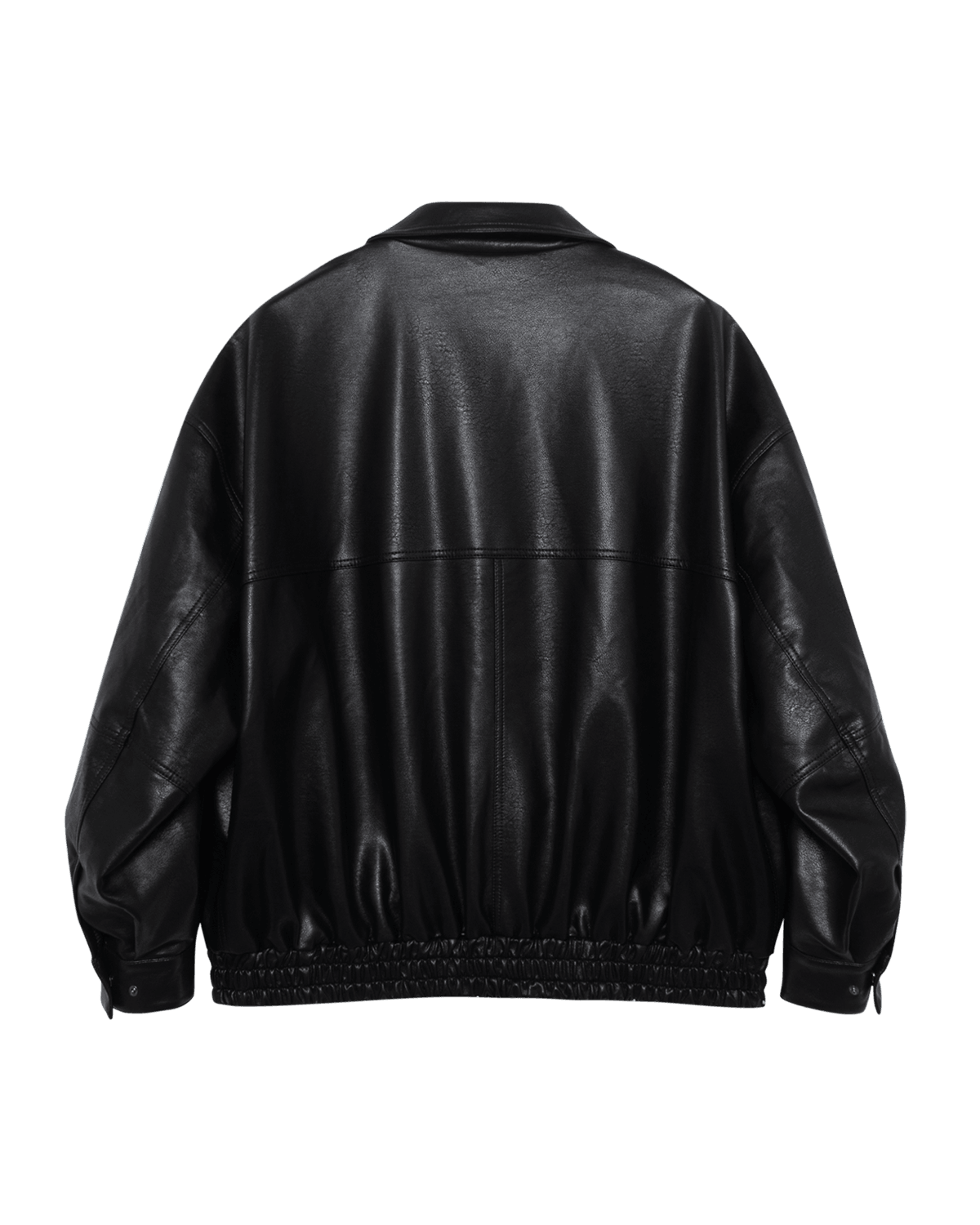 TAKA ORIGINAL LIMITED - Off The Label cargo-pockets leather bomber jacket black