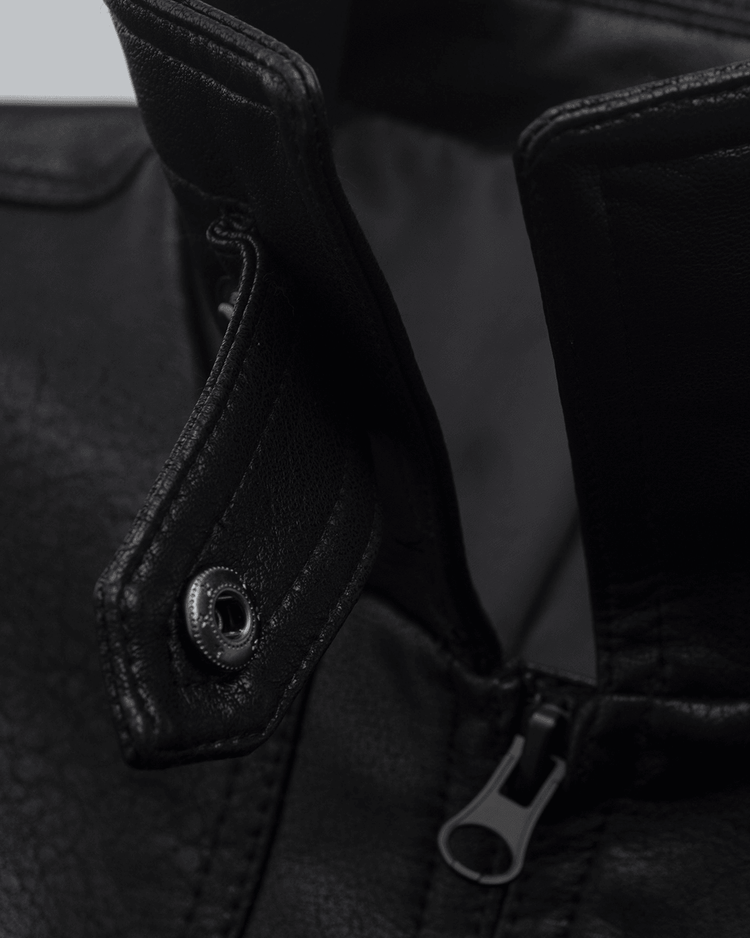 Test The Limits Cotton Pocketed Bomber Jacket - Black