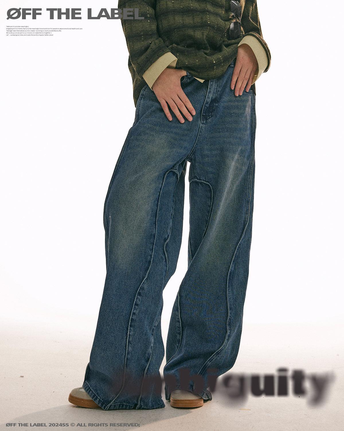 TAKA ORIGINAL LIMITED - Off The Label deconstruction jeans