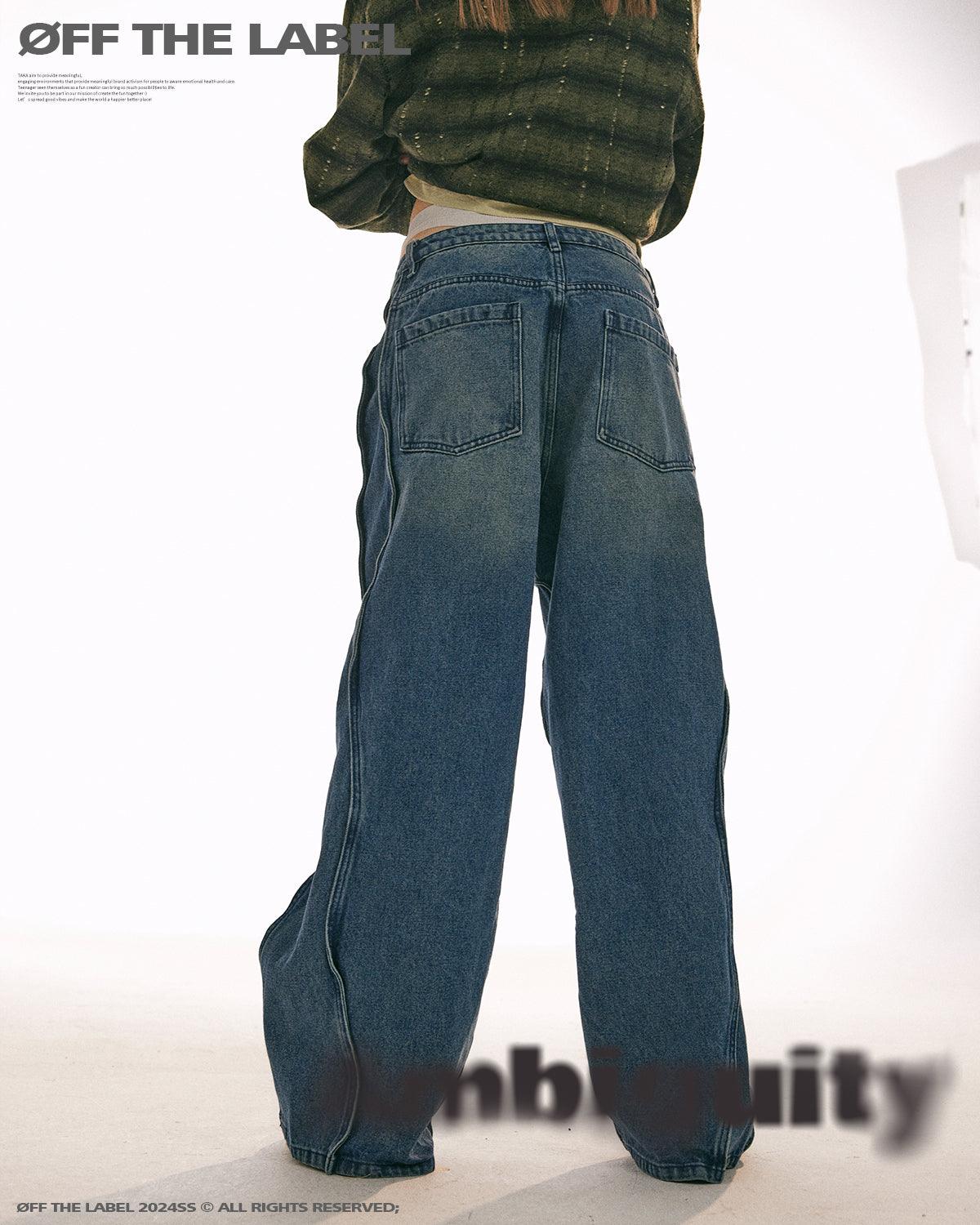 TAKA ORIGINAL LIMITED - Off The Label deconstruction jeans