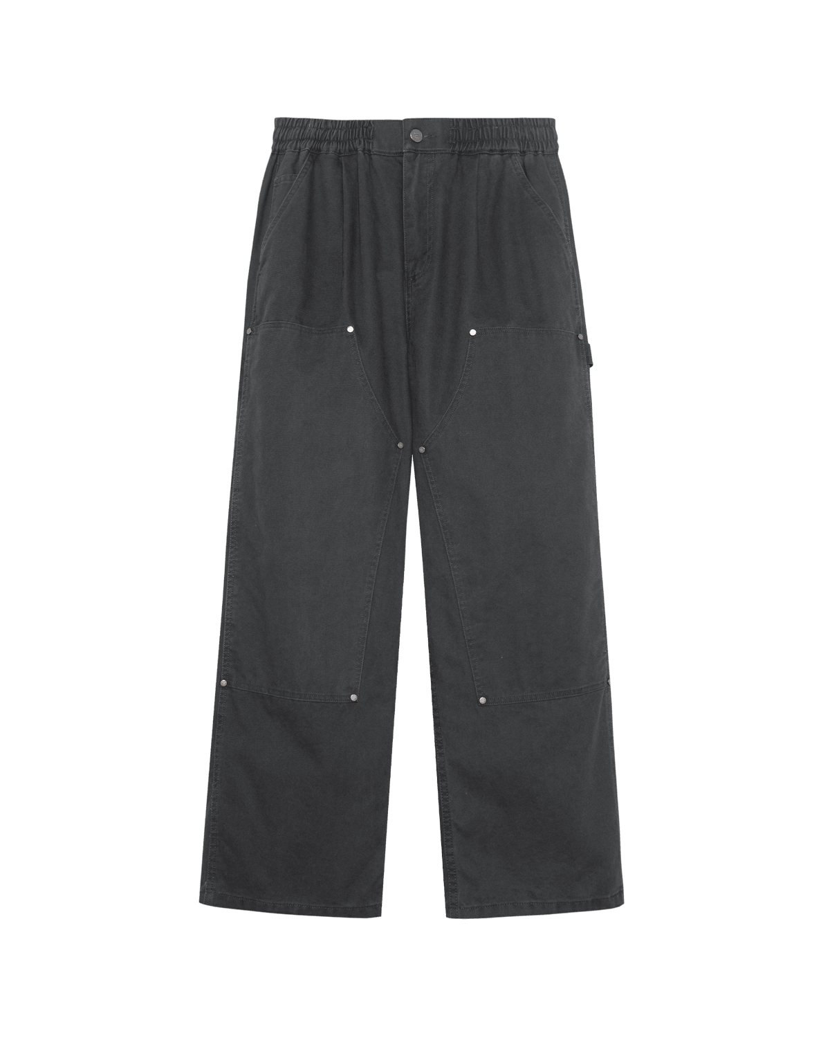 TAKA ORIGINAL LIMITED - Off the label double-knee work pants dark grey