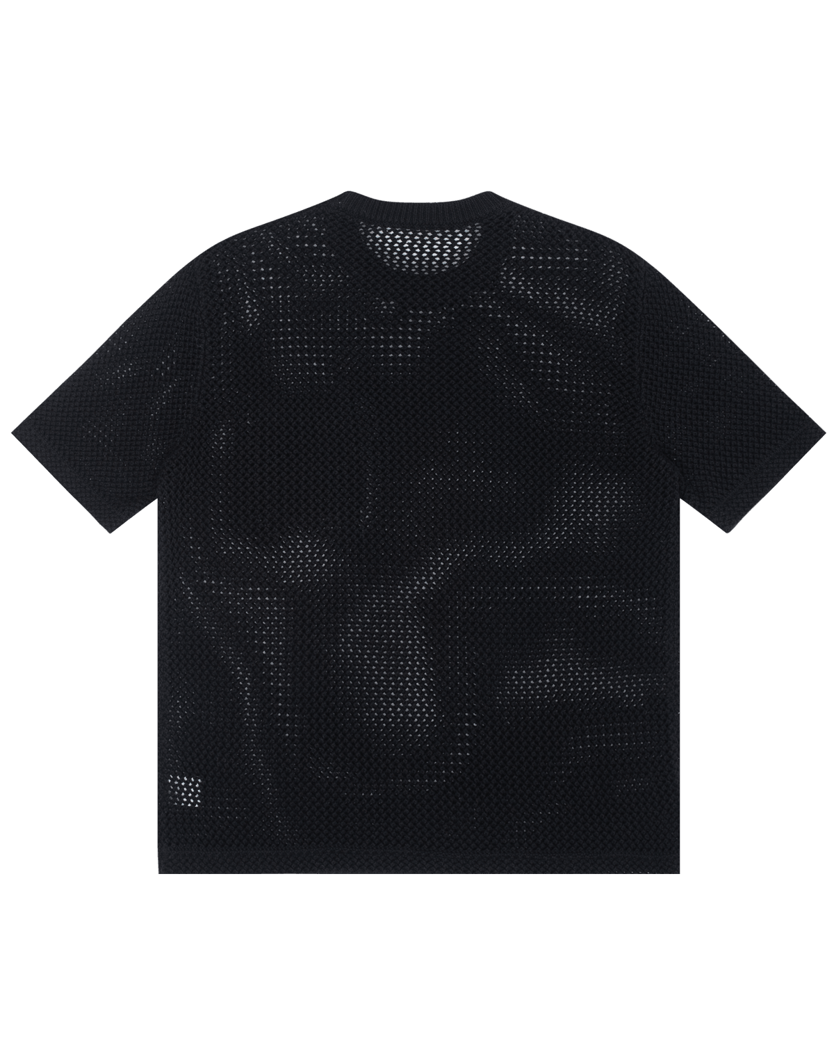 TAKA ORIGINAL LIMITED - Off The Label hybrid structures knit t-shirt black