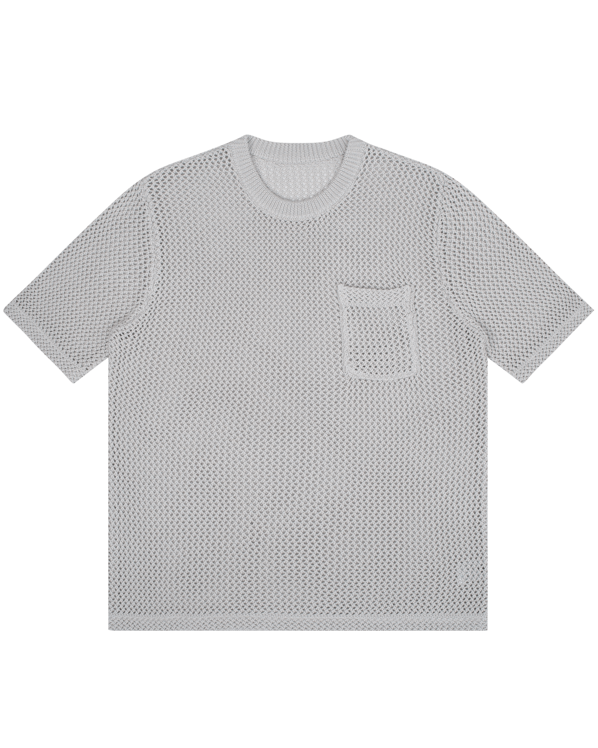 TAKA ORIGINAL LIMITED - Off The Label Hybrid structures knit T-shirt grey