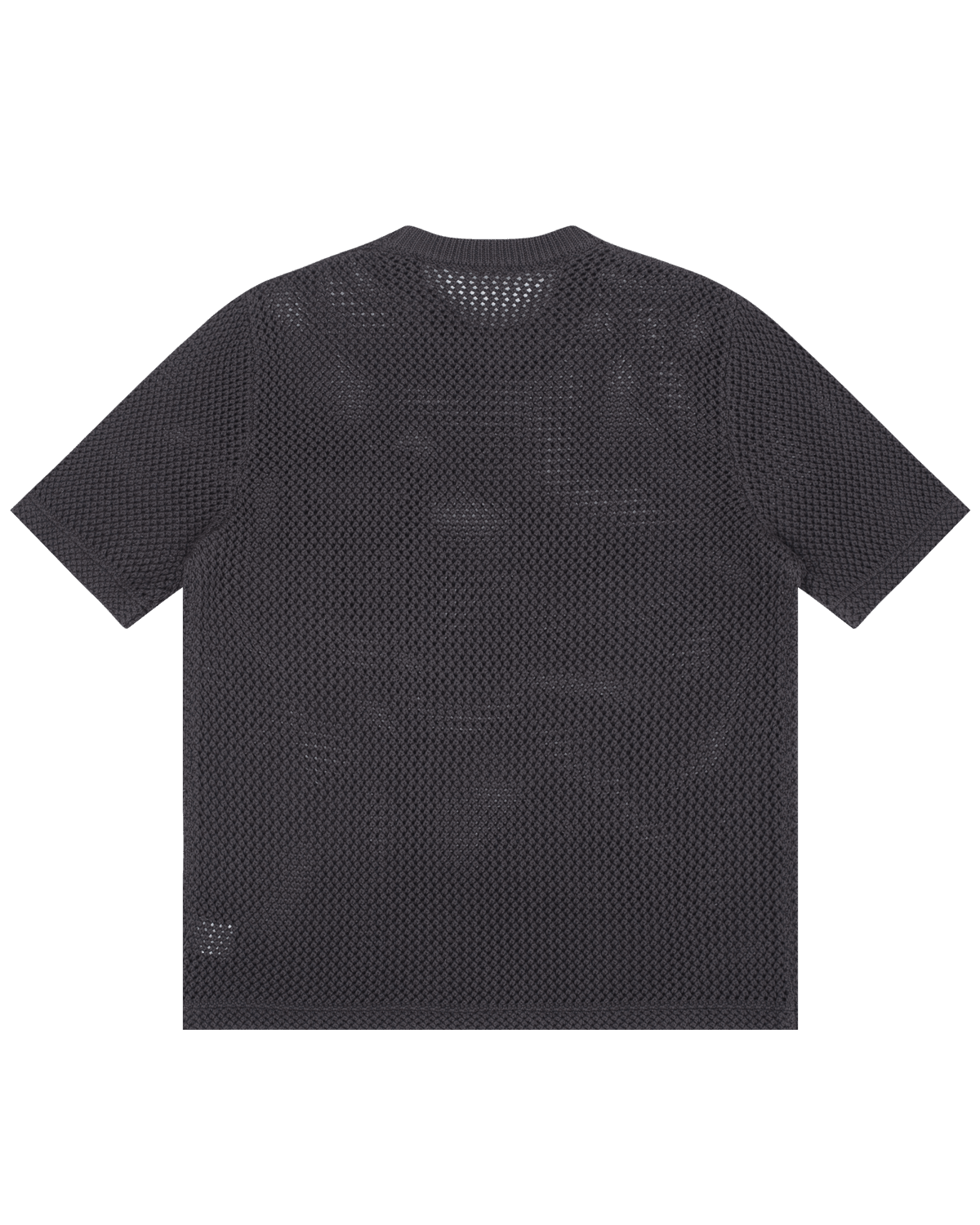 Off The Label hybrid structures short-sleeve knitted t-shirt dark