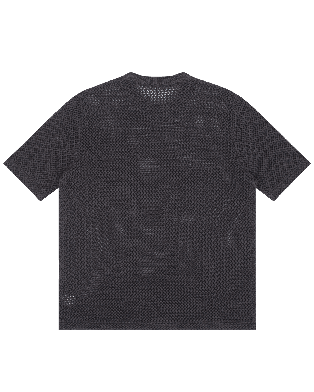 TAKA ORIGINAL LIMITED - Off The Label hybrid structures short-sleeve knitted t-shirt dark grey