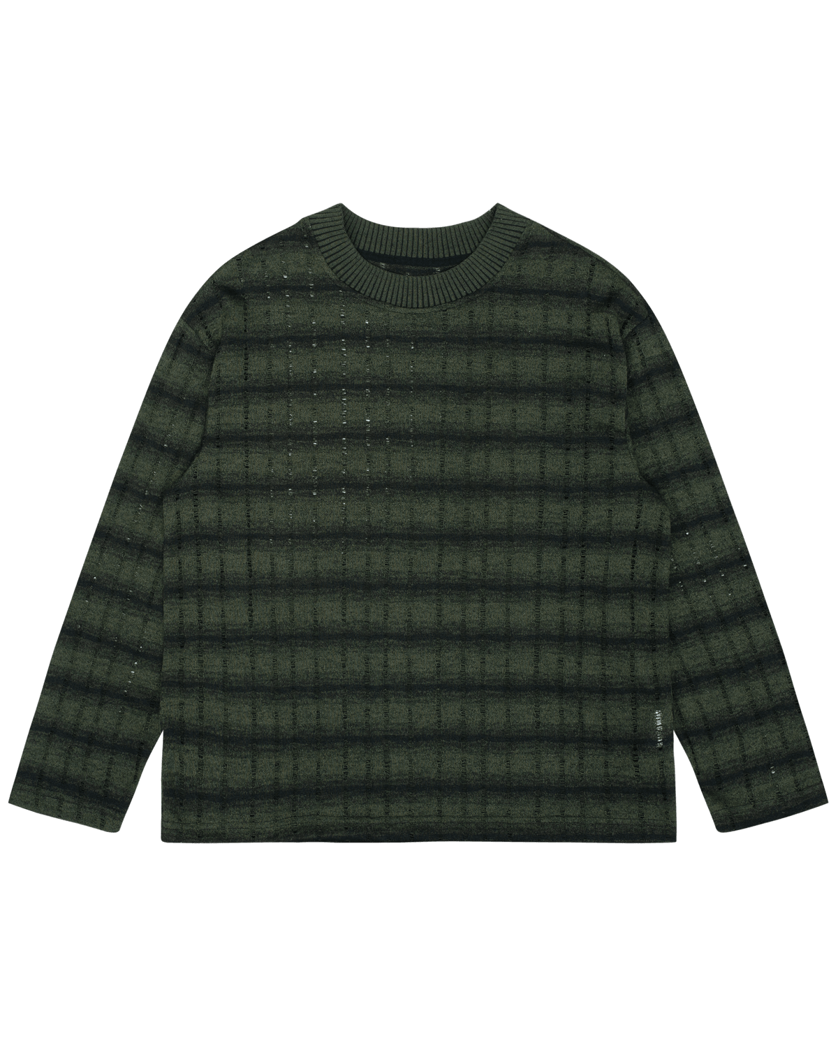 TAKA ORIGINAL LIMITED - Off The Label striped crew neck knit jumper