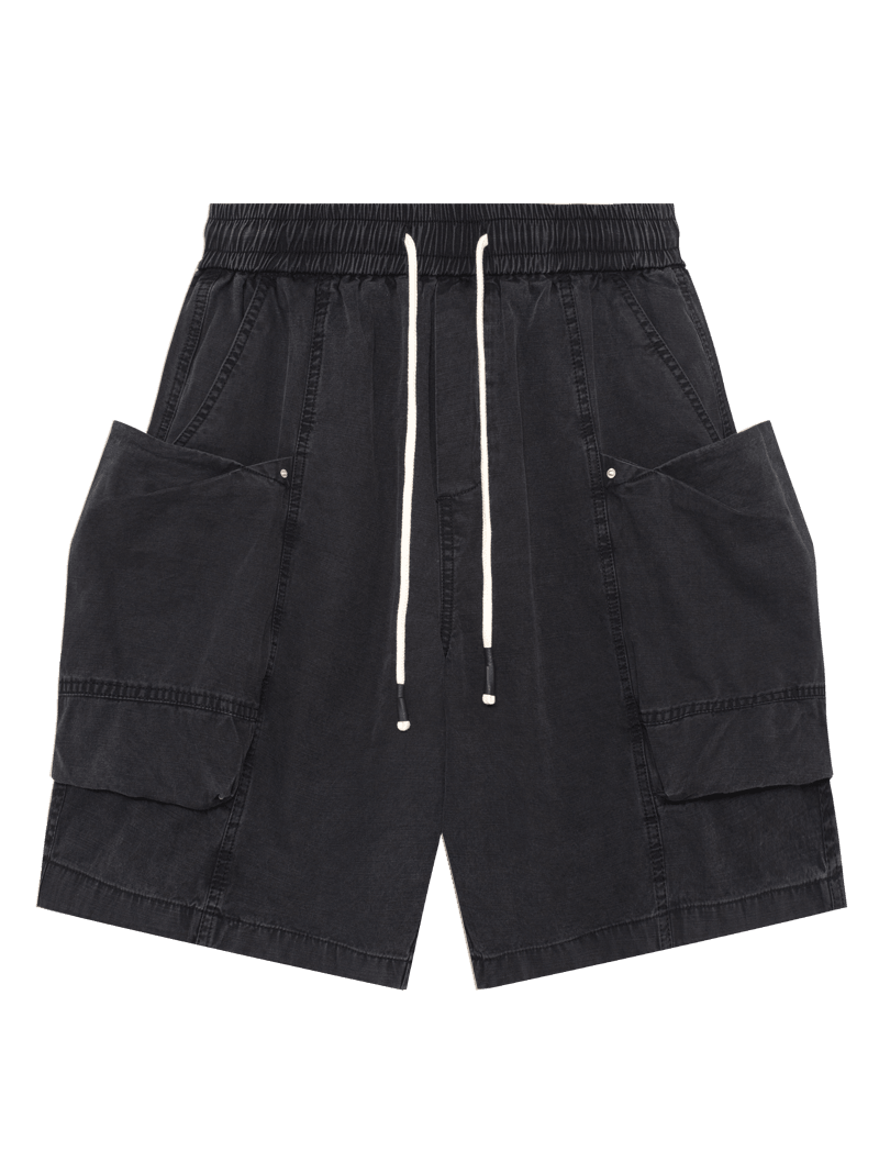 TAKA ORIGINAL LIMITED - Off The Label Washed Black Pocket Shorts