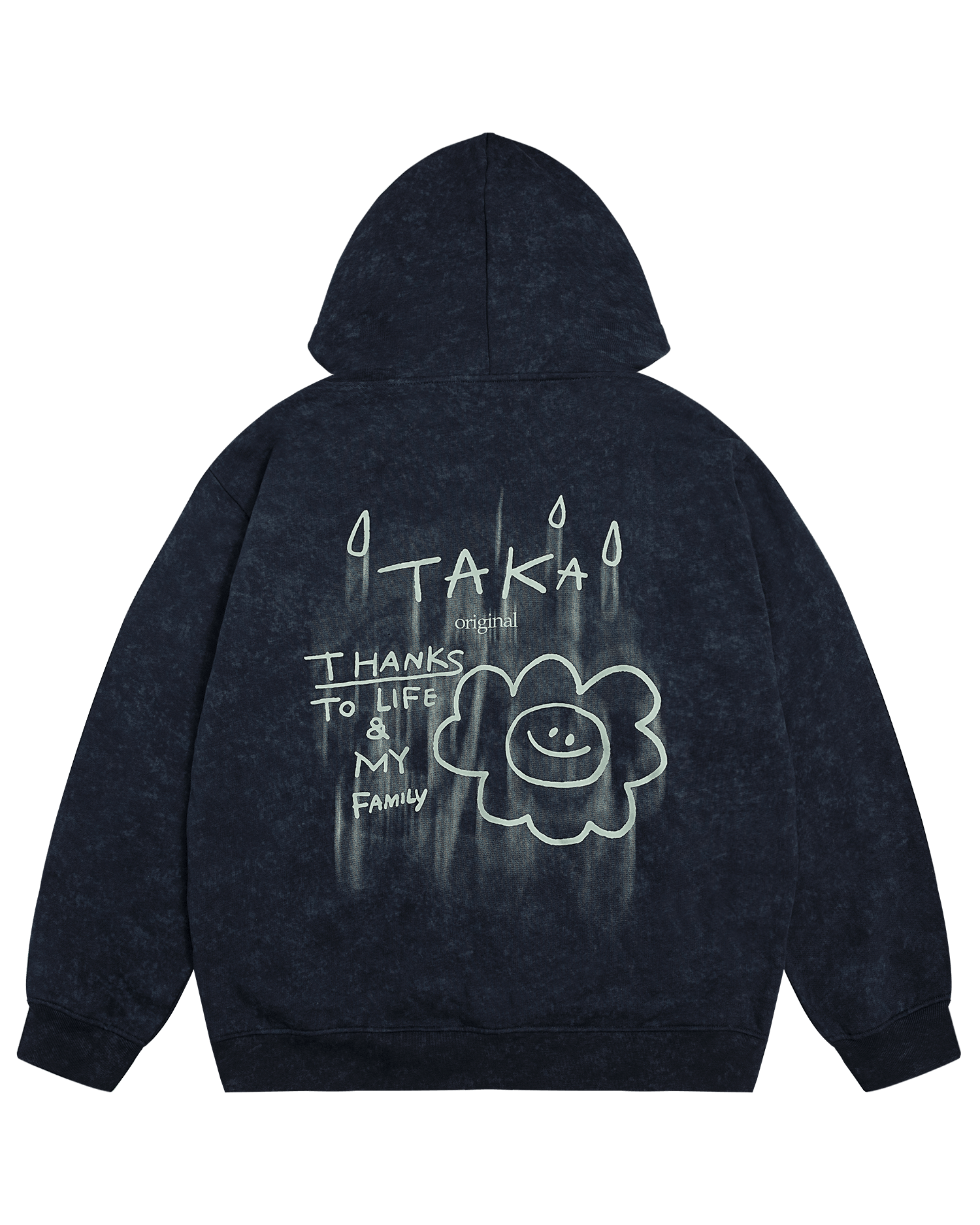 TAKA ORIGINAL LIMITED - TAKA Original HOME collection raining night daisy hoodie