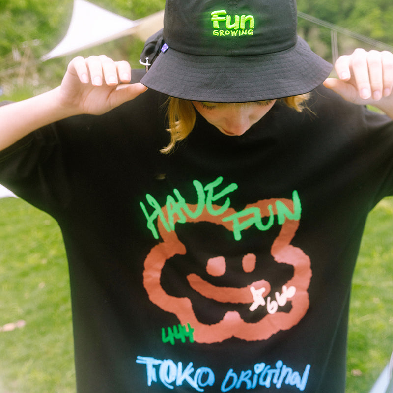 TAKA Original Fun Growing  Chillax ripped with contrast stitch T-shirt