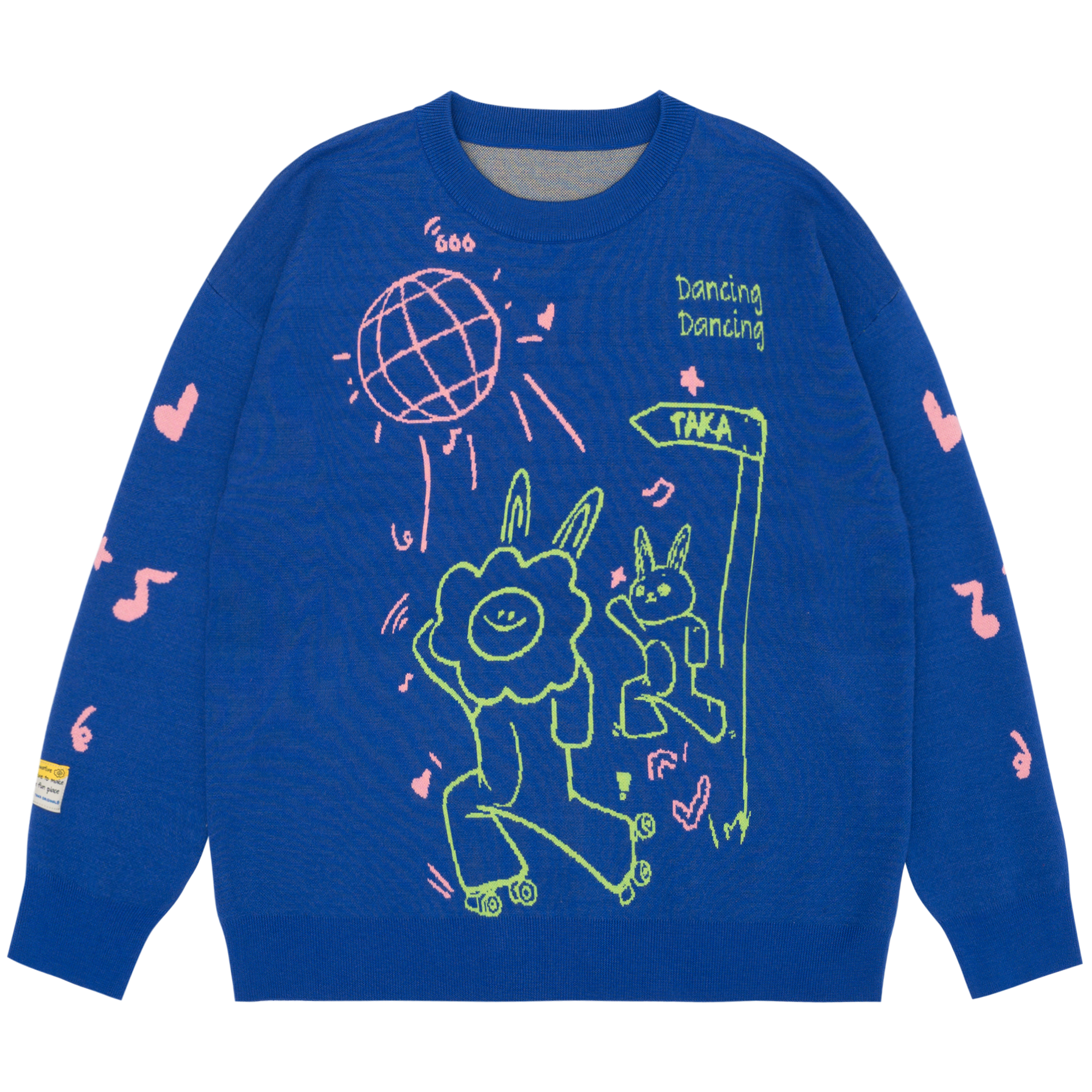 TAKA Original Life Is Beautiful Daisy disco knit jumper