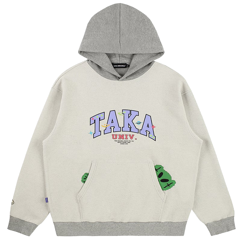 TAKA Original Cosmic Univ. reversible logo hoodie
