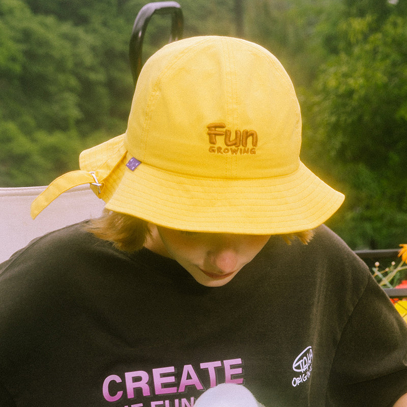 TAKA Original Fun Growing camping bucket hat yellow