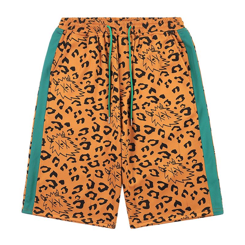 TAKA Original leopard print logo shorts