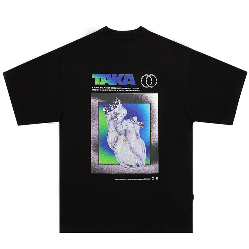 TAKA Original heartless logo print t-shirt - TAKA ORIGINAL LIMITED