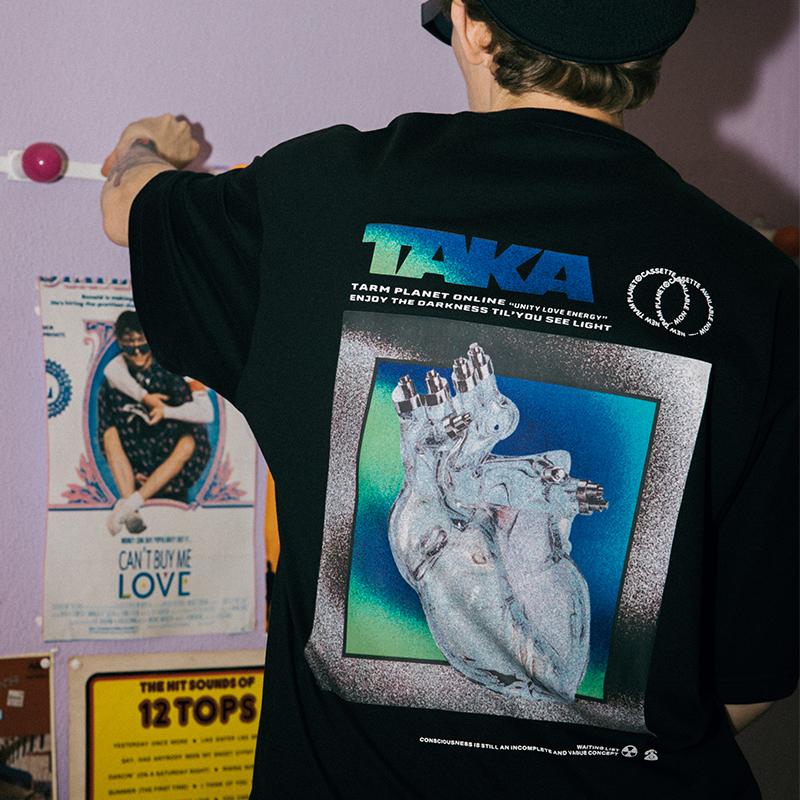 TAKA Original heartless logo print t-shirt