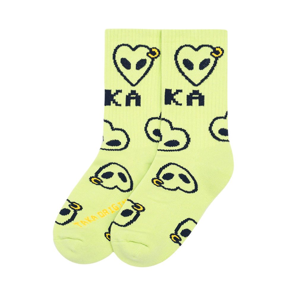 TAKA Original Life Is Beautiful Yeh Momo Crew Socks