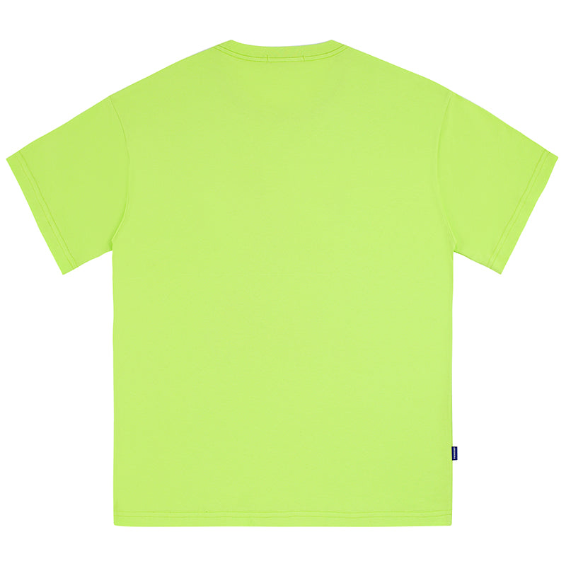 TAKA Original Fun Growing melting logo lime bear graphic oversize T-shirt