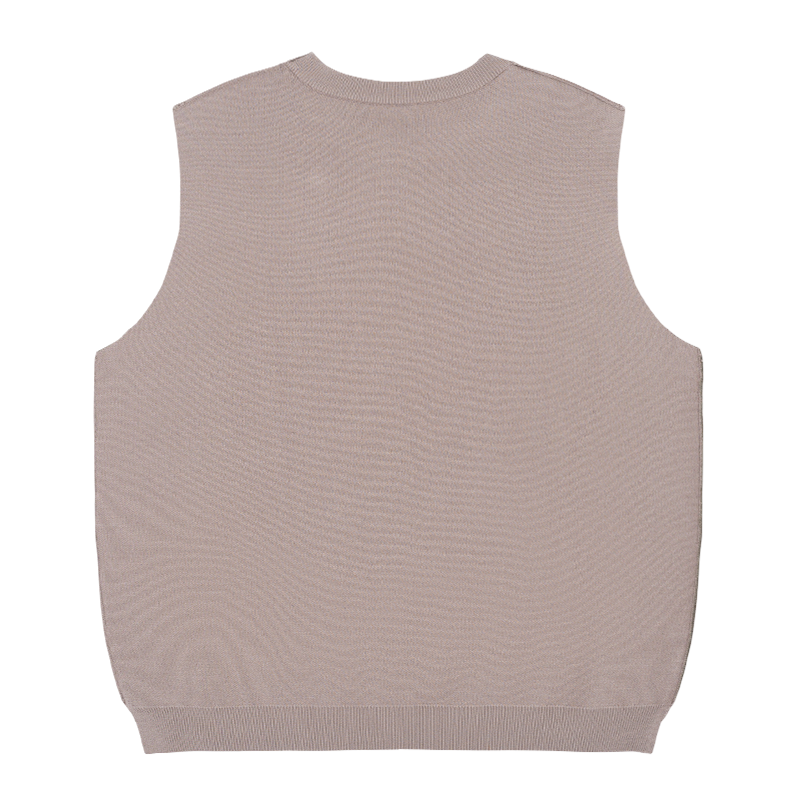 Off The Label side slit logo vest rosy