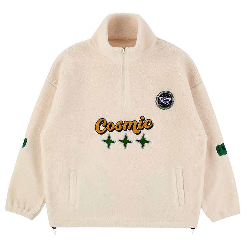 TAKA Original  Cosmic Univ. fleece half-zipped jacket