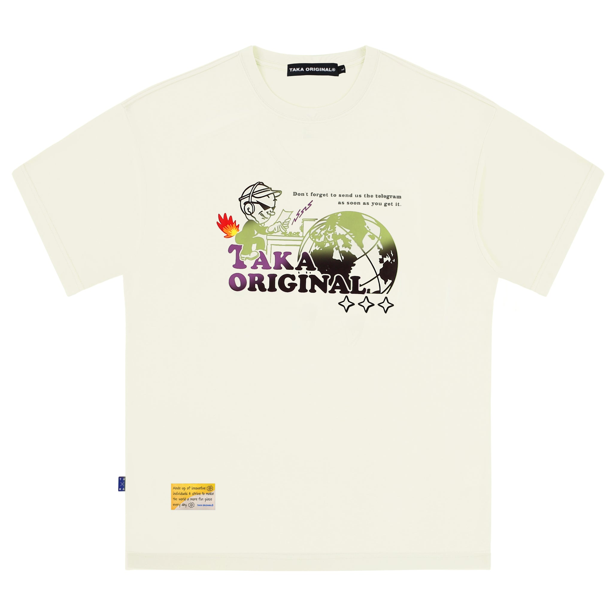 TAKA Original Fun Growing Retro hypercolor Telegram T-shirt - TAKA ORIGINAL LIMITED