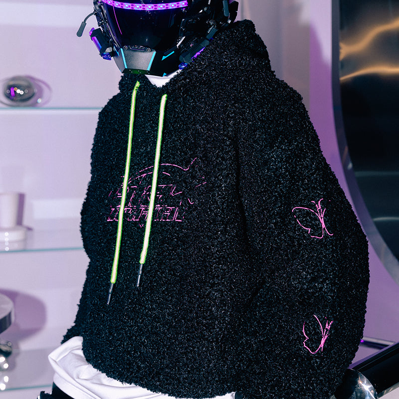 TAKA Original [ Eternet 002] cropped fleece hoodie
