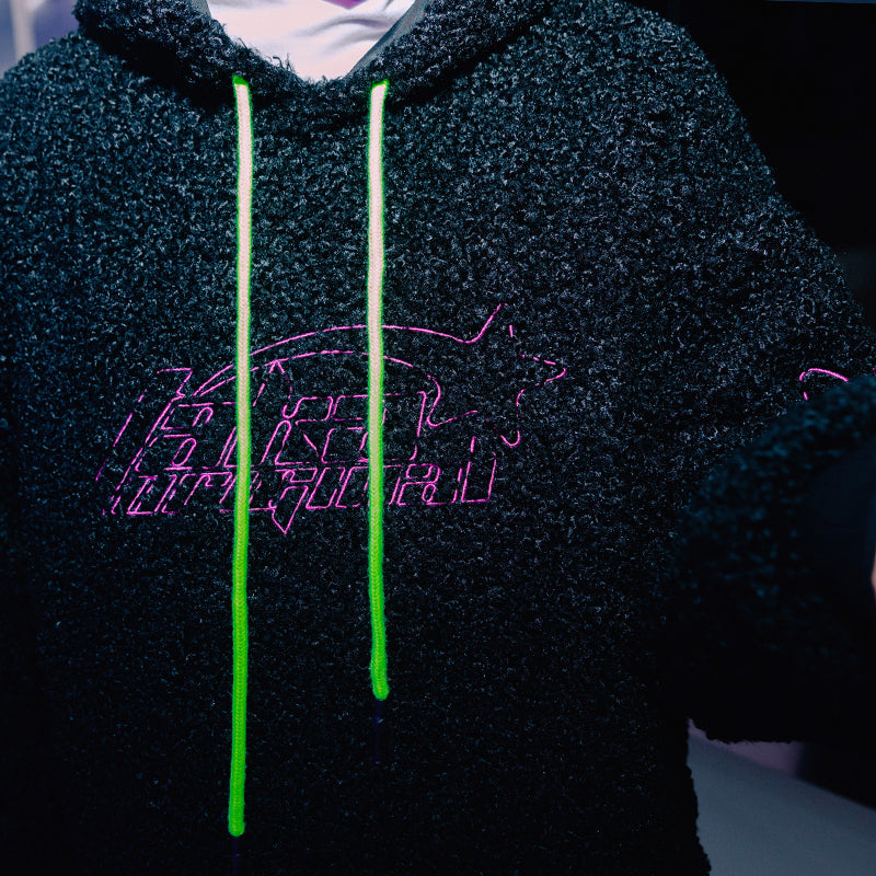 TAKA Original [ Eternet 002] cropped fleece hoodie