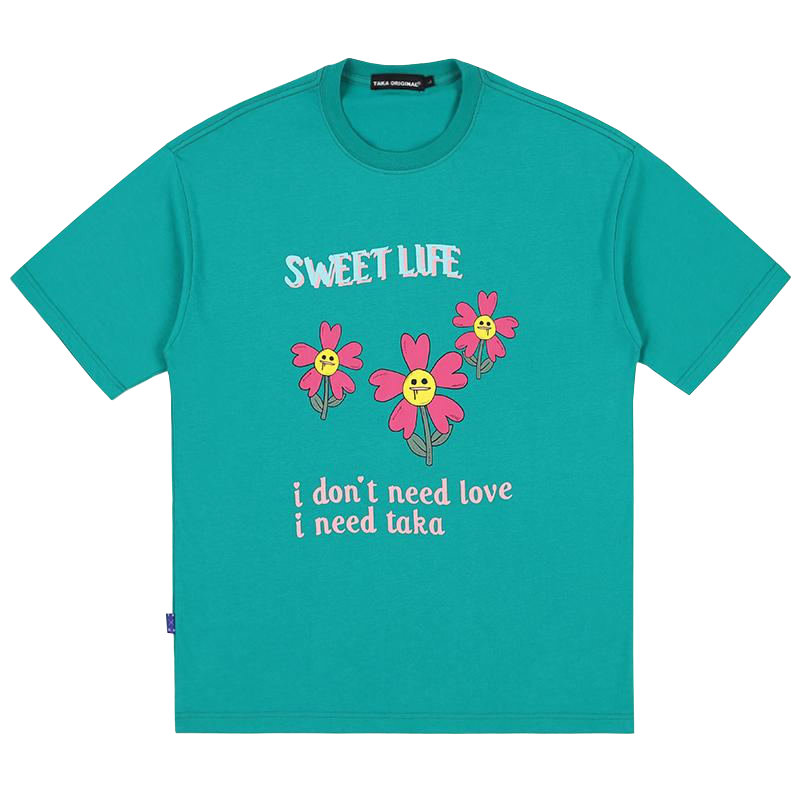 TAKA Original sweet life flower t-shirt - TAKA ORIGINAL LIMITED