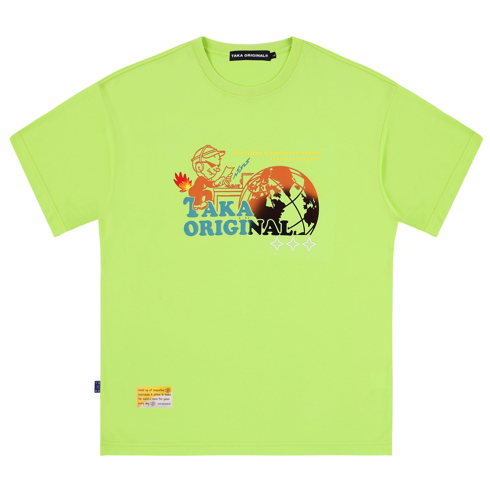 TAKA Original Fun Growing Retro hypercolor Telegram T-shirt - TAKA ORIGINAL LIMITED