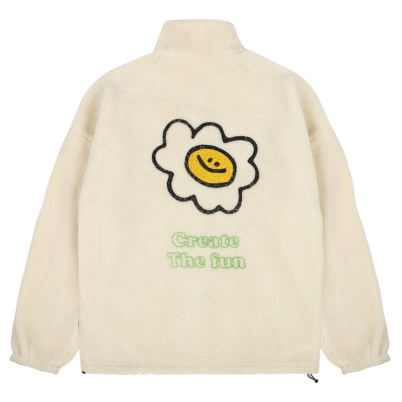 TAKA Original daisy floral fleece reversible jacket - TAKA ORIGINAL LIMITED