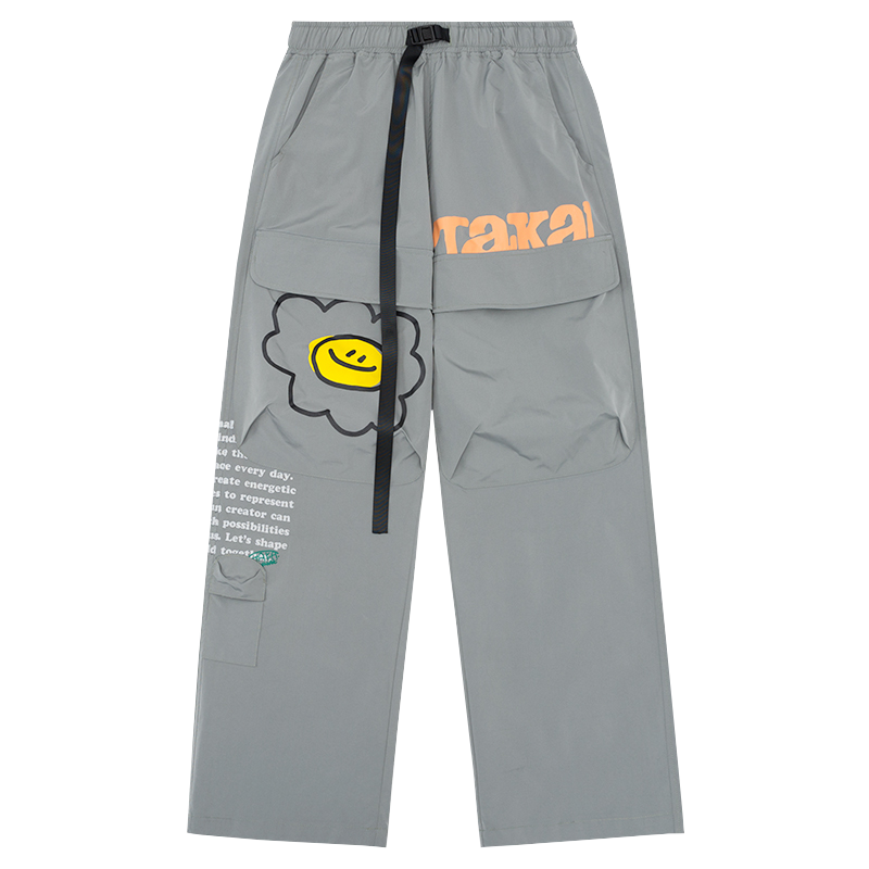 TAKA Original Fun Growing daisy straight-leg cargo trousers