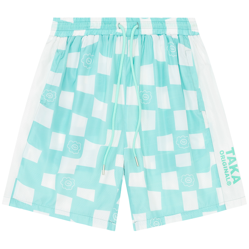 TAKA Original Fun Growing checkboard track shorts