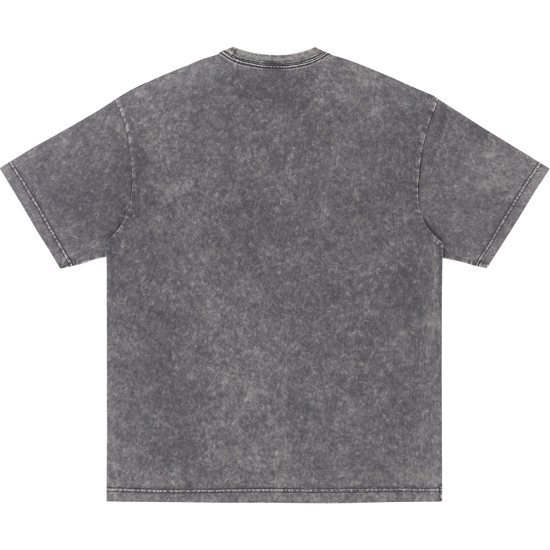 Off The Label heavy wash logo t-shirt grey