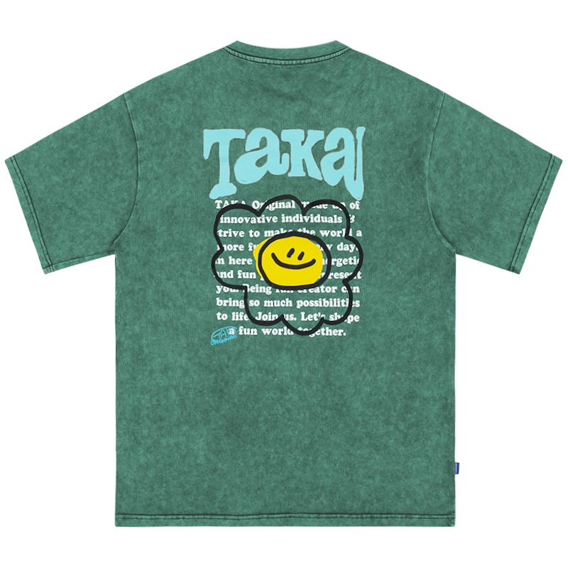 TAKA Original Have Fun Heavy-wash Vintage T-shirt