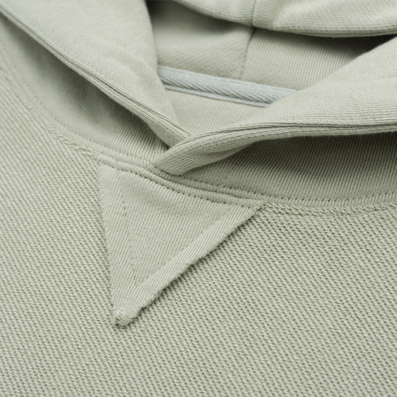 Off The Label seam detail distressed green hoodie