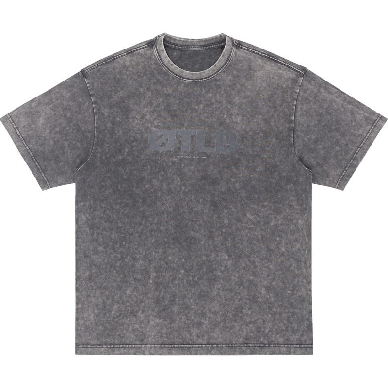 TAKA ORIGINAL LIMITED - Off The Label heavy wash logo t-shirt grey