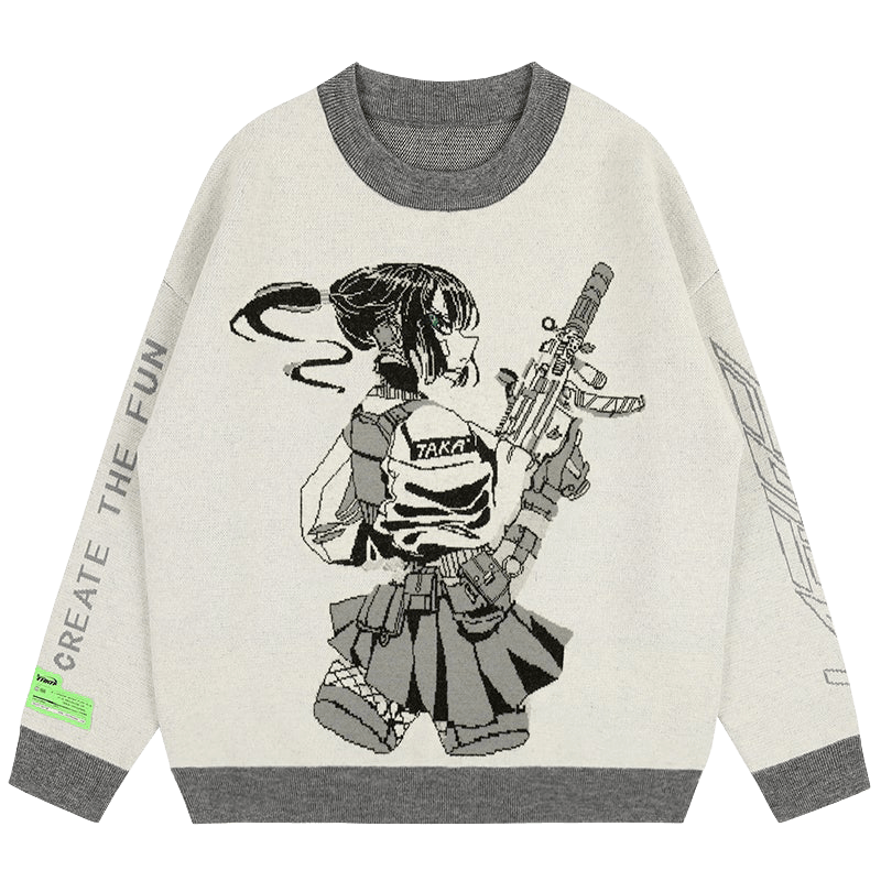 TAKA ORIGINAL LIMITED - [Restock]TAKA Original [ Eternet 001 ] anime girl knit jumper cream