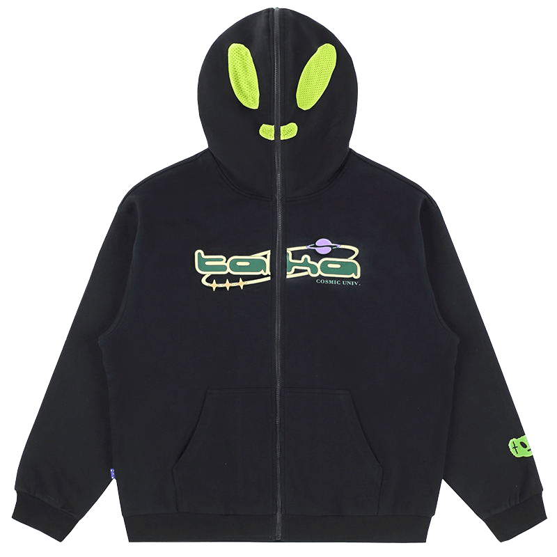 TAKA ORIGINAL LIMITED - TAKA Original Cosmic Univ Alien full zipper sweater
